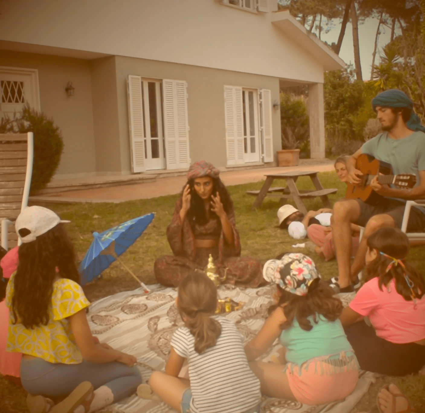 Kids tea story-singing party